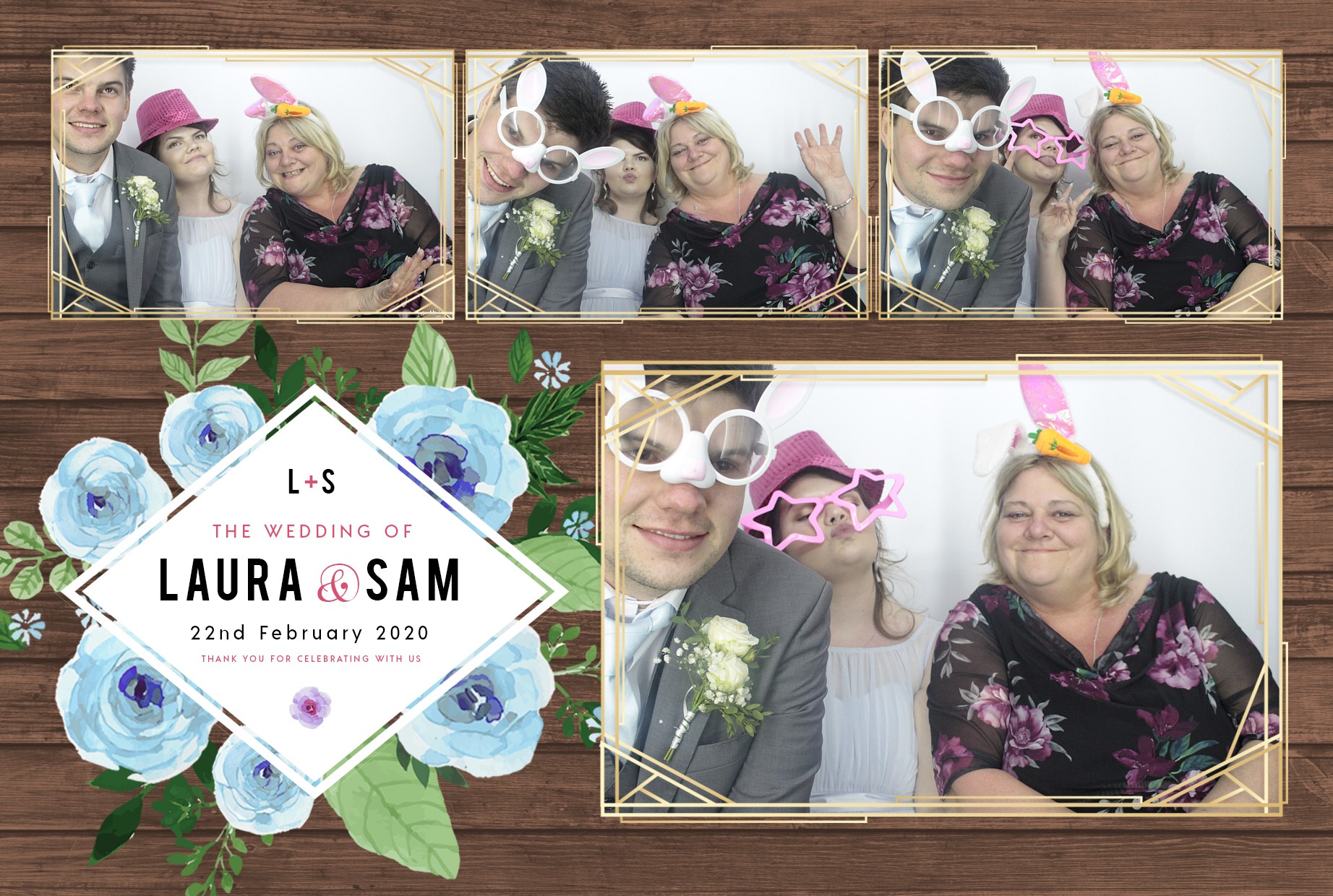 Laura and Sam's Wedding | View more photos from the event at gallery.myphotoboothexperience.co.uk/u/MyPhotoBoothExperienceLtd/Laura-and-Sams-Wedding